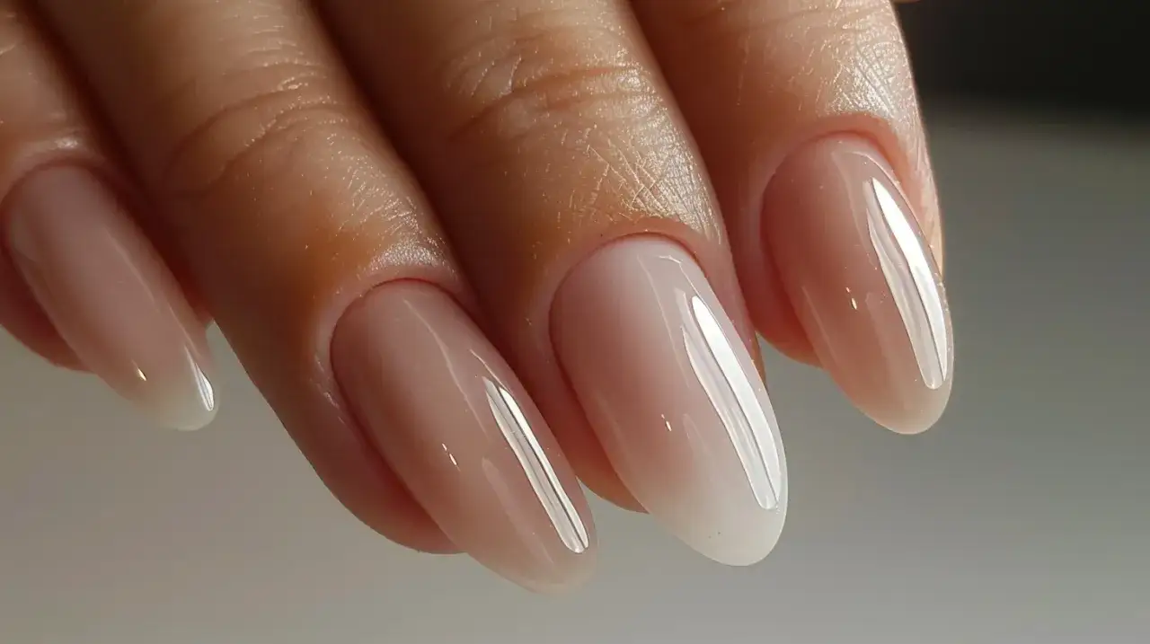 Zdjęcie French bezowy - Elegancja i klasyczny styl na Twoich paznokciach