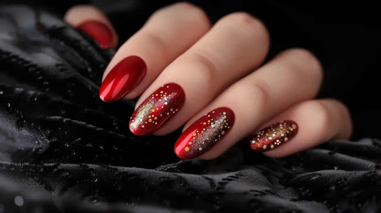 Zdjęcie Manicure czerwony - klasyka w nowoczesnym wydaniu, elegancja i czaslessness